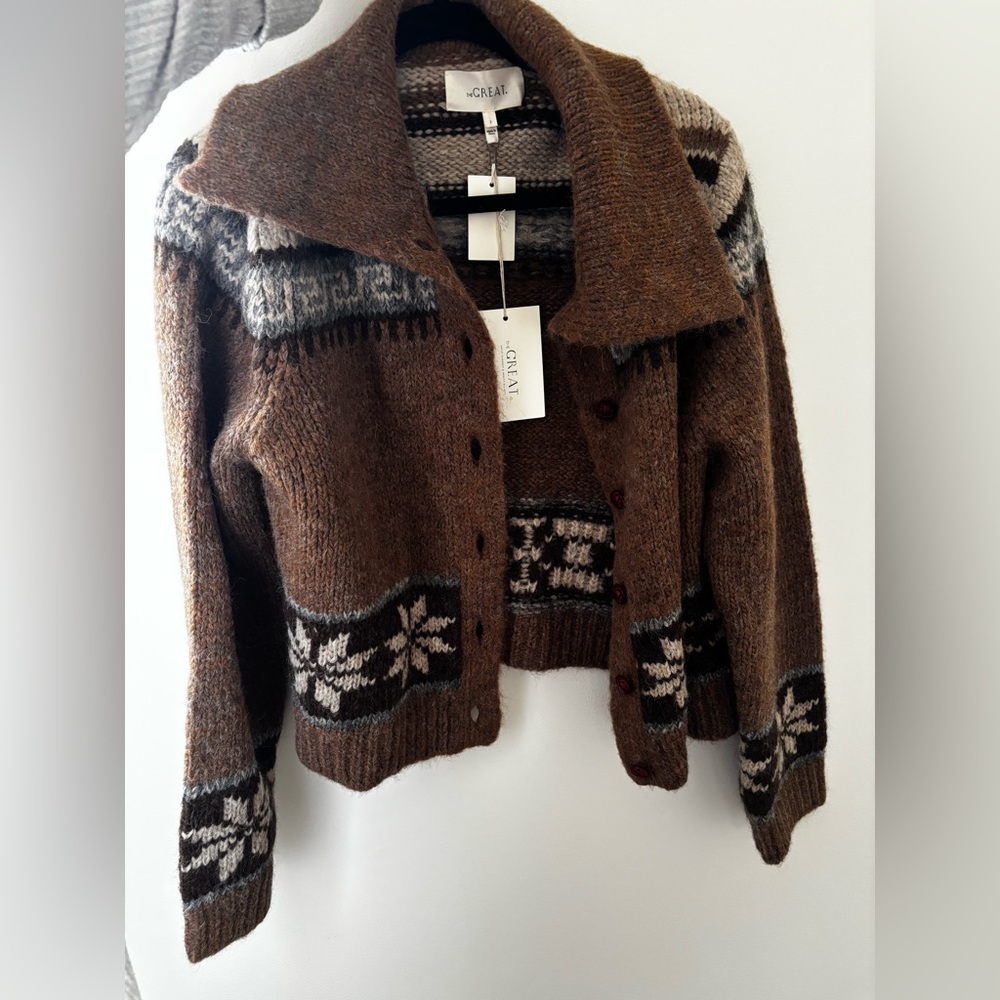 THE GREAT. The Nordic Scholar Cardigan - Picture 2 of 5